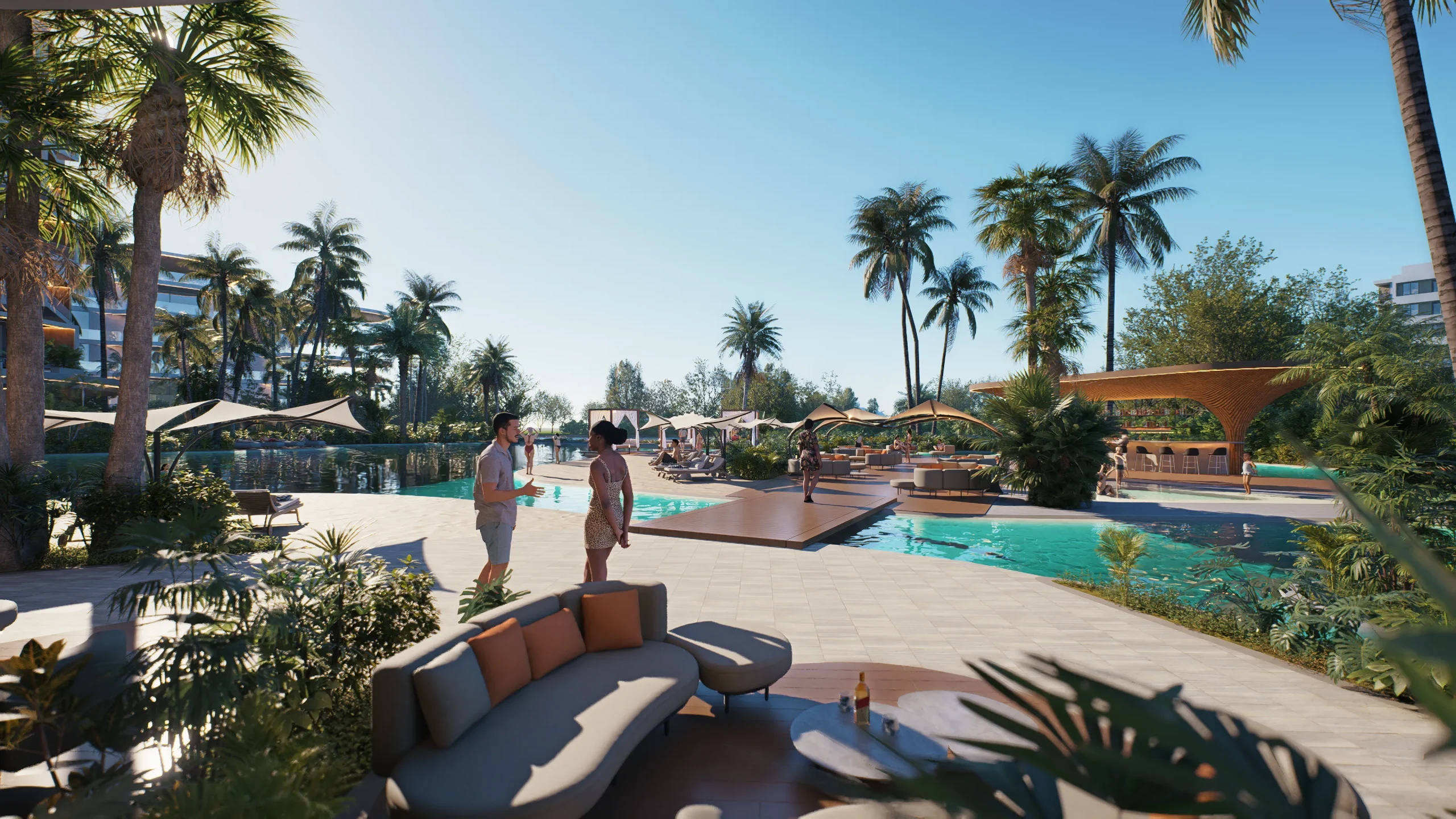 Piscina infinity con vista al mar